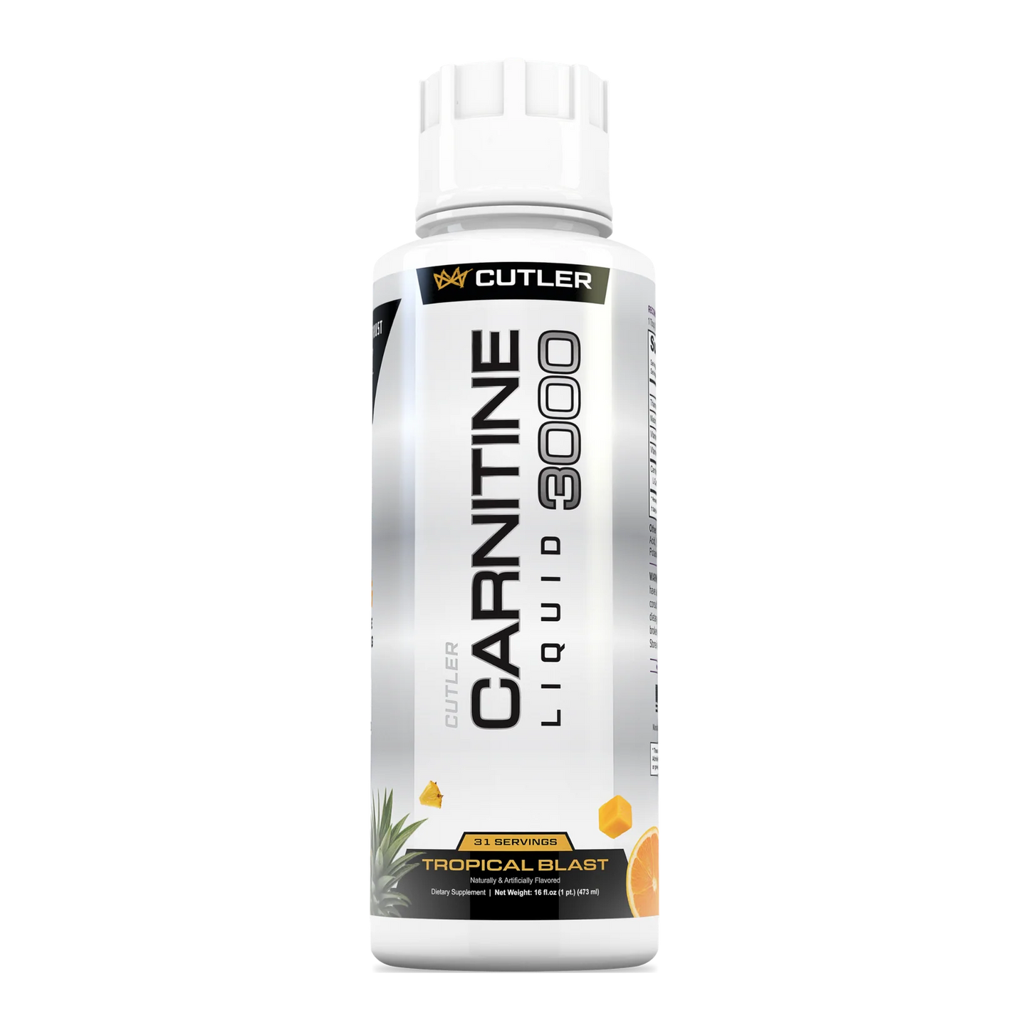 Cutler Nutrition Liquid L-Carnitine Supplement - Fat Burner with Acetyl L-Carnitine & L-Carnitine Tartrate for Absorption, Energy & Muscle Support