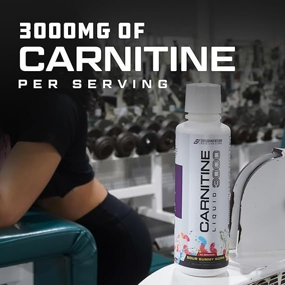 Cutler Nutrition Liquid L-Carnitine Supplement - Fat Burner with Acetyl L-Carnitine & L-Carnitine Tartrate for Absorption, Energy & Muscle Support